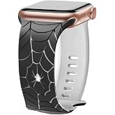 Spider Web Design Silicone Band for Apple Watch, Compatible with iWatch