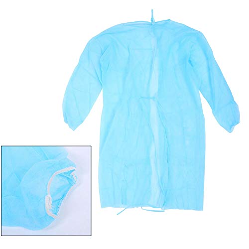 Disposable Tattoo Surgical Gown - Cimenn Thin And Light Fabric Tattoo Clothing Overalls Garment Blue