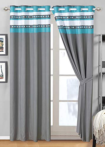 3-Piece Fine Printed (90" X 88") Quilt Set Reversible Bedspread Coverlet (Double) Full Size Bed Cover (Aqua Blue, Grey, White Hibiscus Floral)