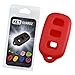 KeyGuardz Red Rubber Keyless Entry Remote Key Fob Skin Cover Protector