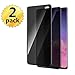 Ahker for Galaxy S10 Plus Privacy Screen Protector, [Temered Glass][3D Full Coverage] [Anti Glare] HD Privacy Protective Screen Protector Compatible Samsung Galaxy S10 Plus (Privacy 2pcs)