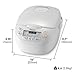 Panasonic 5 Cup (Uncooked) Rice Cooker with Pre-Programmed Cooking Options for Brown Rice, White Rice, and Porridge or Soup - 1.0 Liter - SR-CN108 (White)