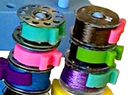 PeavyTailor 24 Bobbin Holder Clamps Clips Great for Embroidery, Quilting and Sewing Thread