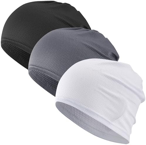 WTACTFUL Cooling Skull Cap for Men Women Breathable Running Caps