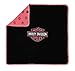 Harley-Davidson Baby Girls' Bar & Shield Receiving Blanket, Black/Pink 0100094
