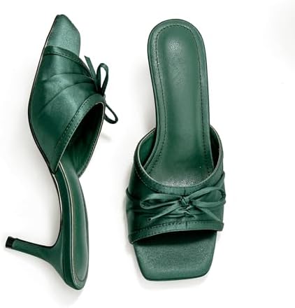 靴 OPEN TOE SQUARE MULES Amazon.com | FOWT Women Square Open Toe Mules Slip on Kitten Mid