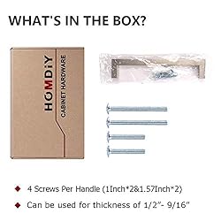 homdiy 10 Pack | 8" Brushed Nickel Cabinet Pulls