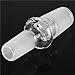 Doradus 18mm Male To 14mm Male Clear Glass Reducer Adapter Connector