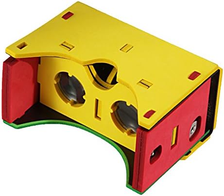 Soyan Focal Length Virtual Reality Google Cardboard with Phone Sucking Plates,DIY 3D Glasses with NFC,Bi-convex headset,Hands-Free(EVA Material)