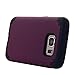 Pandawell SWEET-451 Slim Thin Corner Protection Hybrid Dual Layer Shock Absorbing Impact Resist Case for Samsung Galaxy S7 - Purple/Black