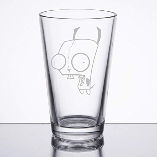 Invader Zim - Gir - Etched Pint Glass