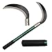 KEYI Grass Sickle,Clearing Sickle,Manganese Steel Blade/Aluminum Handle Animal Husbandry Sickle - Multipurpose Gardening Weeding Grass Sickle and Farming Portable Safety Sickle