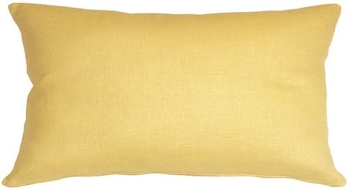 Amazon Com Pillow Decor Tuscany Linen Banana Yellow 12x19 Throw