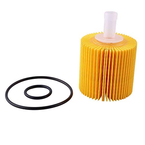4 Pack Oil Filter 04152-YZZA1+ Drain Plug Gasket Fit for Highlander Camry Rav4 Sienna Avalon PTR43-00082 ES350 RX350 IS250 GS350 RX450H NX200t