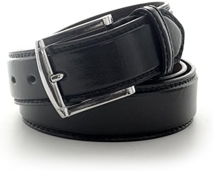 Faddism Men's Genuine Leather Belt - Black Small