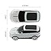 CHUYI Cool SUV Car Shaped Wireless Mouse 1600 DPI Optical Cordless Mice with USB Receiver for Office School Travel for PC Computer Laptop Gift (White-1 Pack)