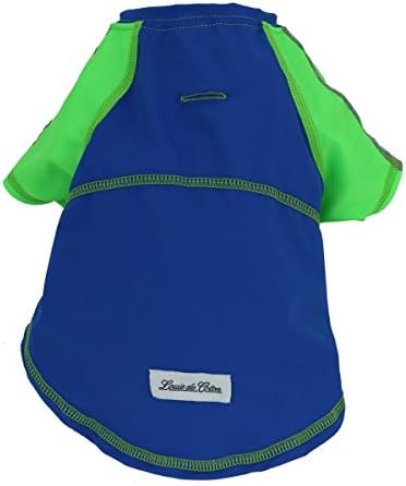 Louie de Coton Made in USA Limited Edition Pet Cooling UPF50+ Sun Protection Silk Weight Tshirt Small Blue