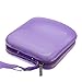 Foxnovo Portable Clear Plastic 40 CD DVD VCD Disc Holder Storage Box Bag Wallet Case Protector Organizer (Purple)