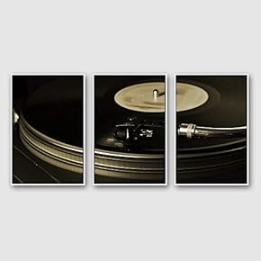 Framed Canvas Wall Art for Living Room, Bedroom Microphone Canvas Prints for Modern Home Decoration Ready to Hang - 16"x24"x3 Panels