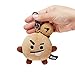 BT21 Lying SHOOKY Character Soft Plush Stuffed Animal Keychain Key Ring Bag Charm, Brown