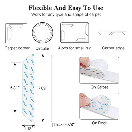 5 Grippers+KOMAKE+Washable+Renewable+Hardwood