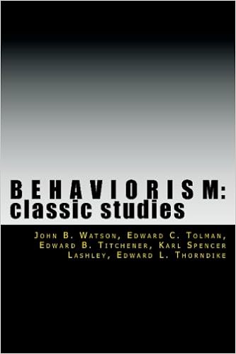 Behaviorism Classic Studies John Watson Edward Tolman Edward Titchener Karl Lashley Edward Thorndike 9788562022920 Amazon Com Books Behaviorism Classic Studies John Watson Edward Tolman Edward Titchener Karl Lashley Edward Thorndike 9788562022920 Amazon Com Books