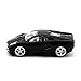 CHUYI Cool Sports 3D Car Shape Wireless Mouse Optical Cordless Mice with USB Receiver for Office School Home Travel for PC Laptop Computer Gift (Black-1 Pack)