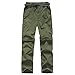 Kids Monolayer Can be Split Super Stretch Quick Drying Outdoor Pants 3301 Army Green Medium