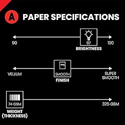 Accent Opaque White Printer Paper, 12” x