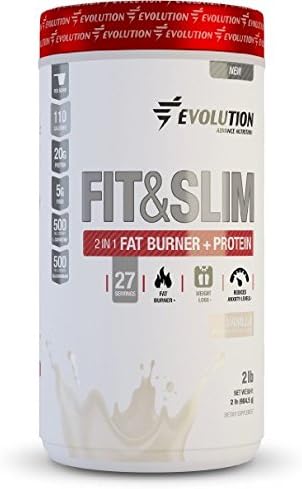 EVOLUTION ADVANCE FIT  SLIM 2 IN 1 WHEY PROTEIN BLEND + FAT BURNER 2 LBS (CHOCOLATE)