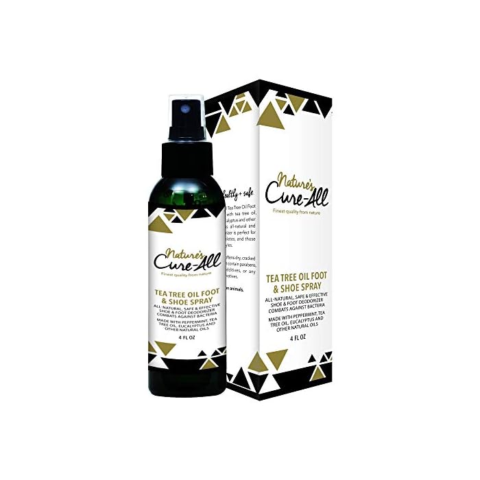 Nature’s Cure-All Antifungal Foot and Shoe Deodorizer Spray 4oz Natural, Safe & Effective