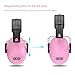 Dr.meter Noise Cancelling Headphones for Kids: EM100 SNR27.4 Kids Ear Protection Earmuffs with Adjustable Headband, Ear Muffs for Noise Reduction in Monster Jam, Concert, Firework, Mowing, Pink
