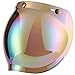 ILM Motorcycle Helmet Bubble Shield with Removable Flip Adapter (Colorful)