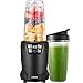 Aicok Smoothie Blender, Blender 1200W, 28000RPM High Speed Professional Blender with LED Smart One Touch, 6 Blade for Shakes and Smoothies with 35oz and 28oz Tritan Travel Cups, Black