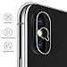 iPhone Xs Max Camera Lens Protector, [2 Pack] Ultra-Thin Anti-Scratch Camera Tempered Glass Screen Protector Film with 2pcs Camera Protective Ring for iPhone Xs Max/XS (NOT Fit for iPhone X)