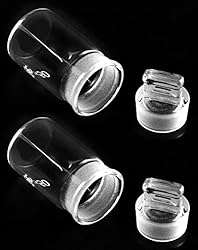 QWORK Weighing Bottle, 2 Pack Borosilicate Glass