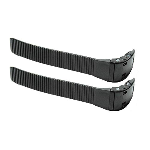AMEYXGS 2pcs Replacements Inline Roller Skating Shoes Energy Strap with Screws Nuts Skates Buckles Accessory (Black) - Thumbnail 3