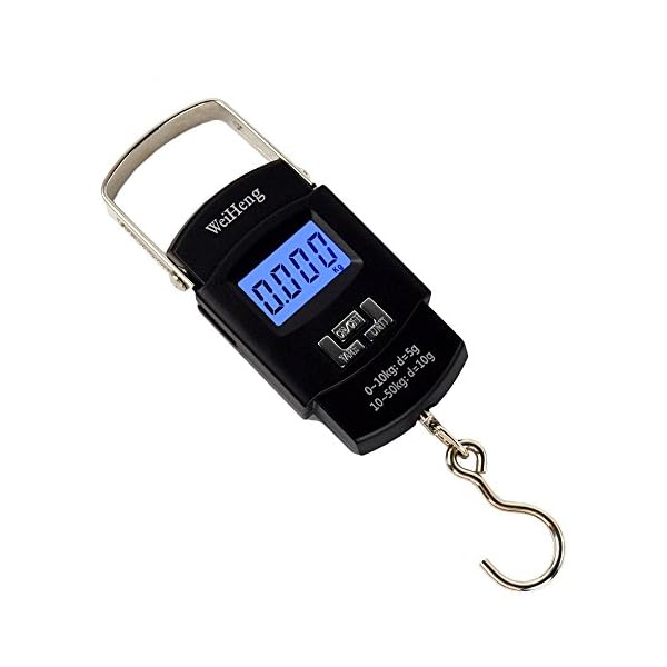 WiseField-110lb50kg-Electronic-Digital-Hanging-Luggage-Fishing-Hook-Scale-Black