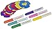 Doodle Bear Washable Cloth Fabric Markers / Airbrush 6-Pack with 15 Bonus Stencils