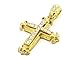 Usstore Women Lady Men Cross Pendant Sharp Sides Rhinestone Hip-hop Cuban Necklace Chain