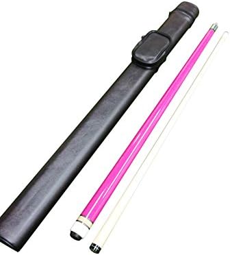 Aska Billiard Pool Cue L7 Pink with Hard Case, Custom Made, Canadian Hard Rock Maple with Nylon Wrap, 13mm Le Pro Hard Tip, Pro Stick. Perfect Present for Pool Player.