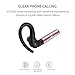 Guoer Bluetooth 4.1 Headset Noise Cancellation Earphone for iPhone Android Smartphones and Bluetooth-enabled Devices(Rose Gold)