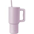 Simple Modern 30 oz Tumbler with Handle and Straw Lid | Insulated Cup Reusable Stainless Steel Water Bottle Travel Mug Cupholder Friendly | Gifts for Women Him Her | Trek Collection | Lavender Mist