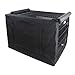 PETSFIT Dog Crate Cover,42 Inch Cover for Wire Dog Kennel, Single Door, Mesh Window, Flap On The Top and Back is Detachable，Black