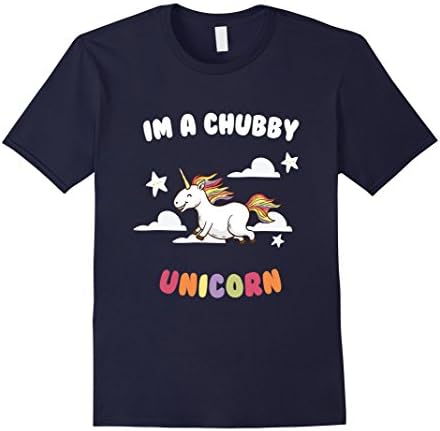 Men's I'm A Chubby Unicorn - Funny Fat Majestic Horse T-Shirt  2XL Navy