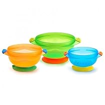 Munchkin Stay Put Suction Bowl, 3 Count