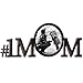 #1 Mom Script Picture Frame, Bronze Metal with Easel Back, Size: 8