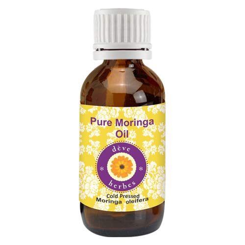 Deve Herbes Pure Moringa Oil (Moringa oleifera) 100% Natural Therapeutic Grade Cold Pressed 50ml (1.69 oz)