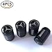 Runfish Valve Stem Caps, Tire Valve Stem Caps for Mercedes Benz, 4 Pcs Black