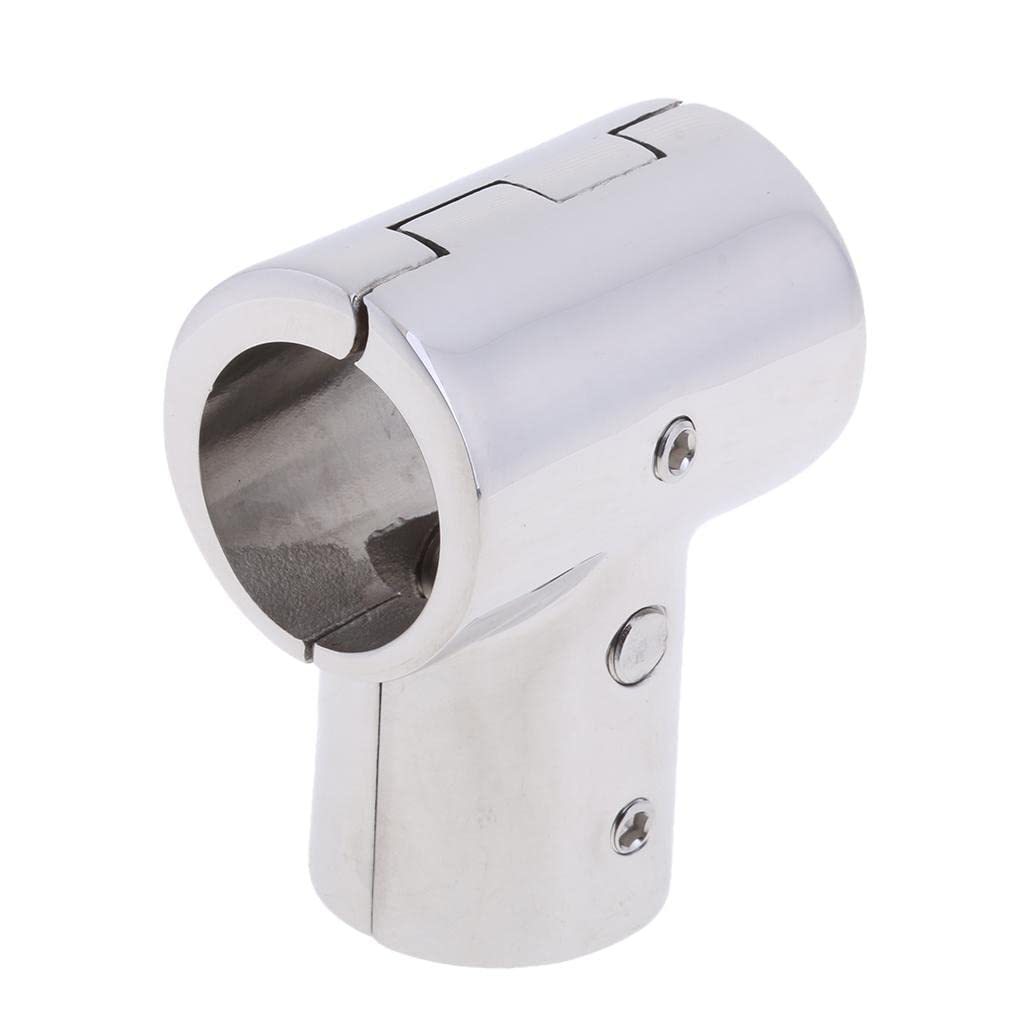 zalati Hand Rail Fitting Connector 90 Degree Tee 3 Way 316 Stainless Steel Marine for Boat Yacht - 25mm/ 1 inch